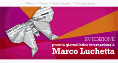 Desktop Screenshot of premioluchetta.it